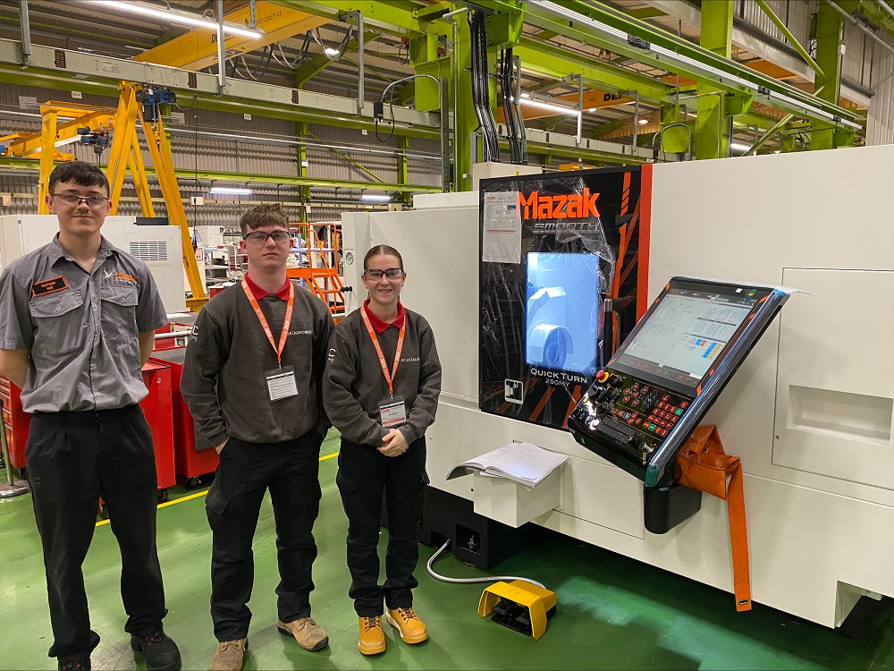 JC Metalworks apprentices trained at Yamazaki Mazak's UK facility