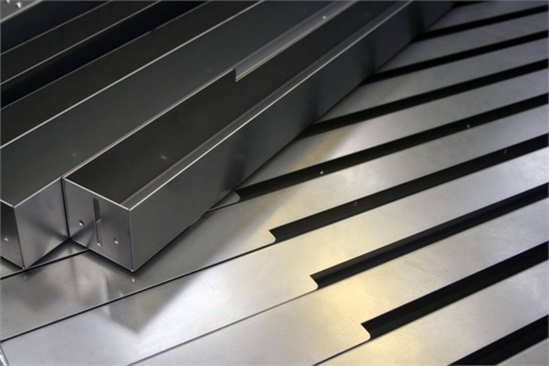 custom metal forming / metal bending sheet steel for a bespoke metal retail display unit