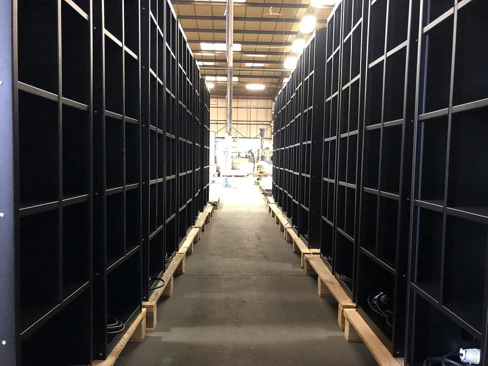 Sheet metal fabrication of Lockers by JC Metalworks