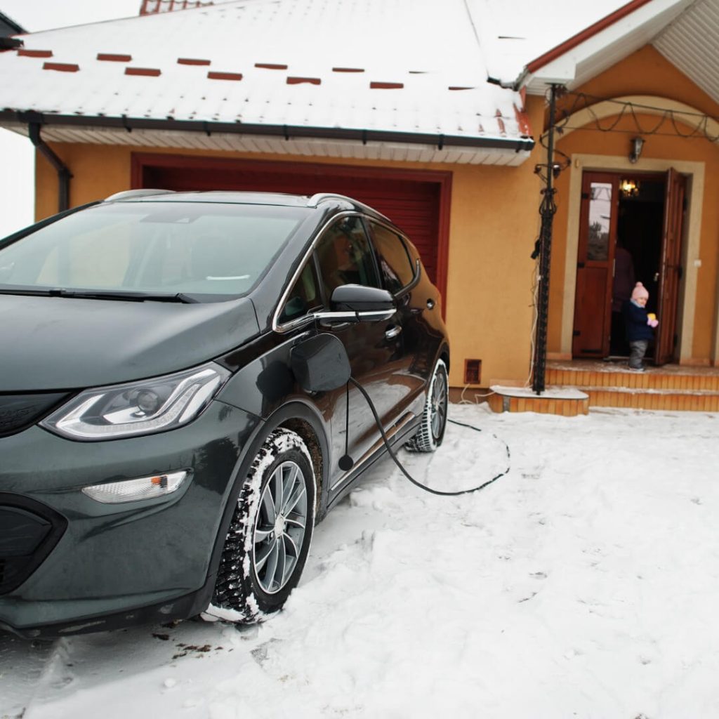 Electric car charging at home