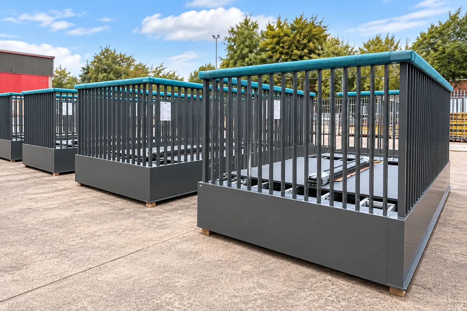 modular-prefabricated-balcony-system Modular prefabricated balcony units assembled for off-site installation